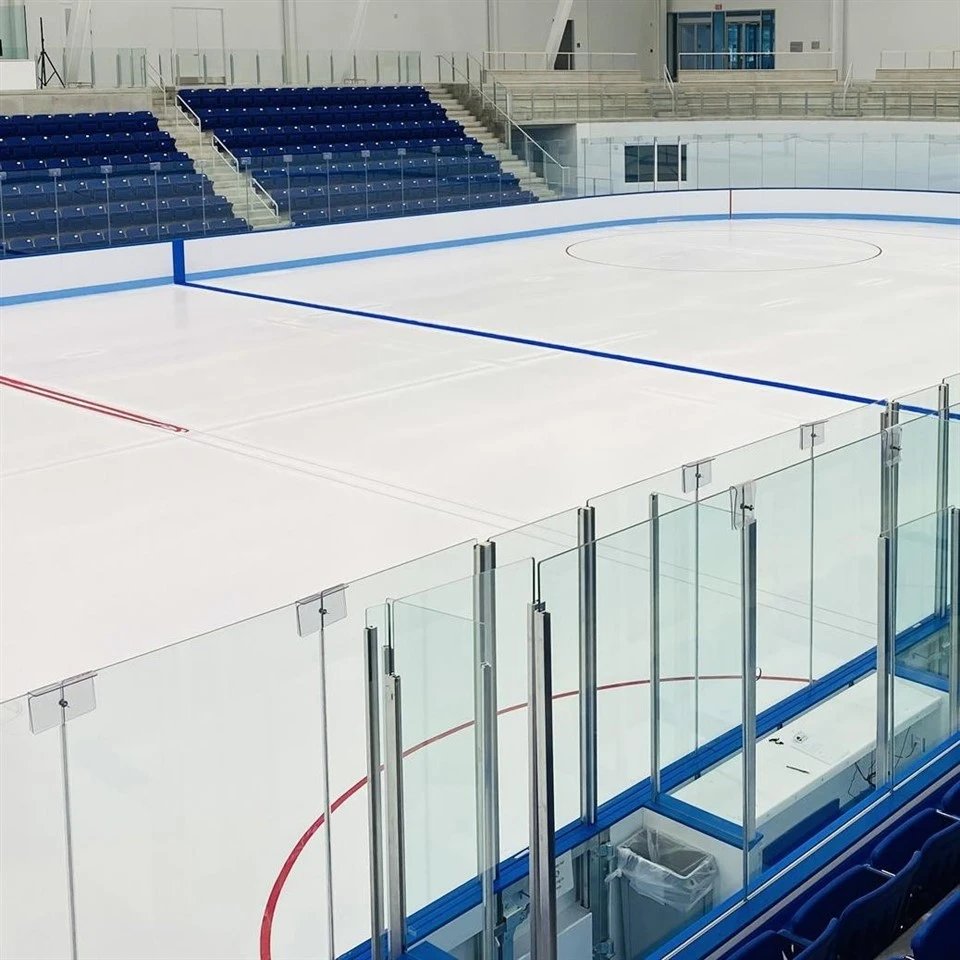 Tempered hockey glass