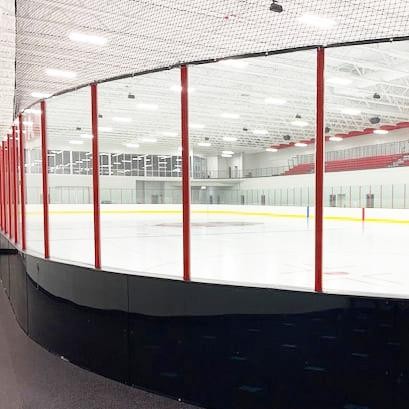 Ice Hockey Glass Wall