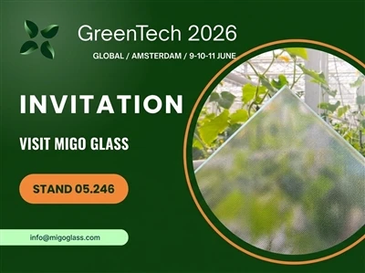 MIGO GLASS เตรียมจัดแสดงที่ GreenTech Amsterdam 2026 ด้วย...