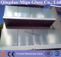 Frosted Toughened Glass สำหรับระเบียงหรือบันได
